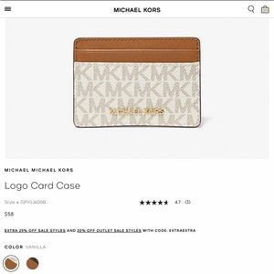 Michael Korean logo card case